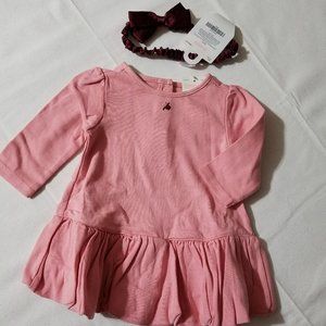 Gymboree Kitty Ballerina 3-6 Month dress & Headband NWT